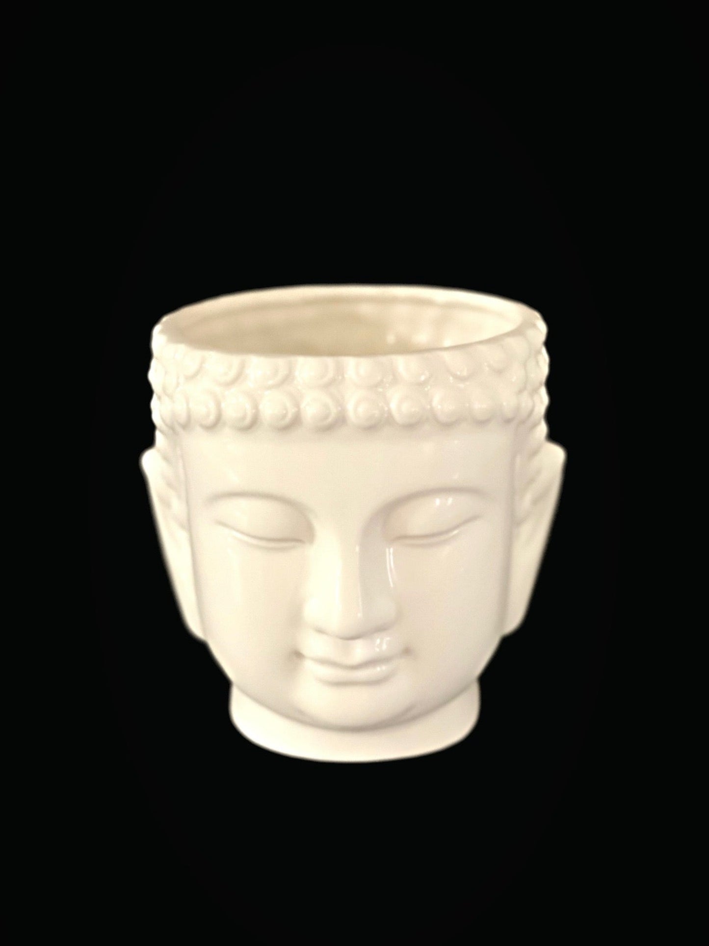 White Buddha Candle